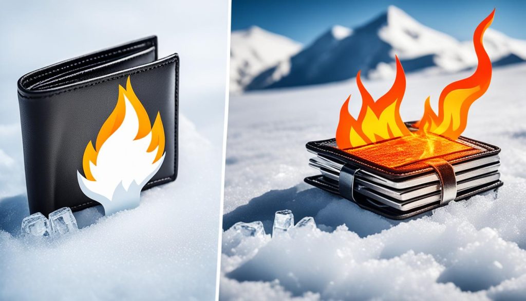 differences in hot and cold wallets